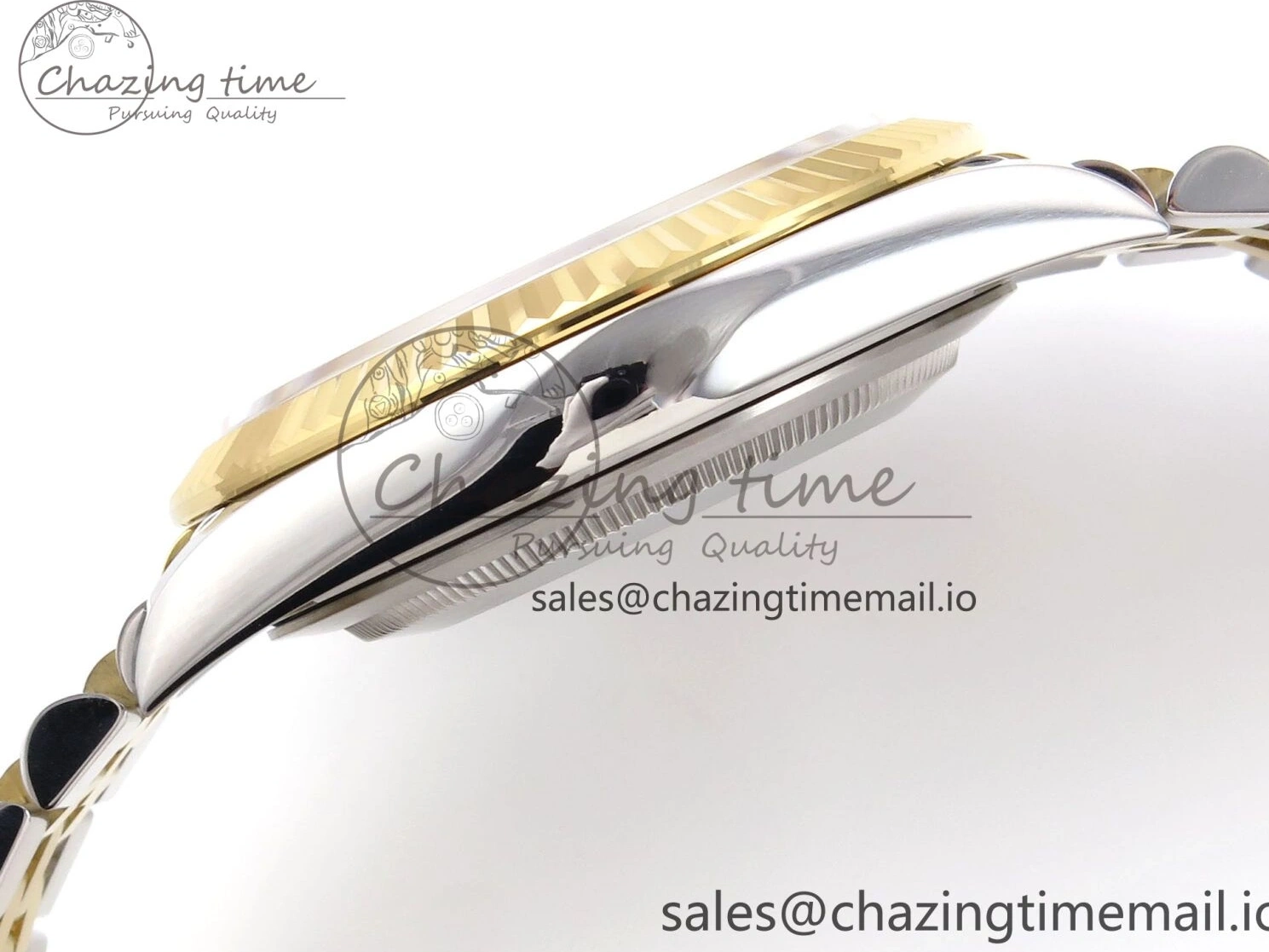 SS Best 41 Bracelet EWEF Stick DateJust Dial Jubilee A3235 White on Edition 126333 YG 0305